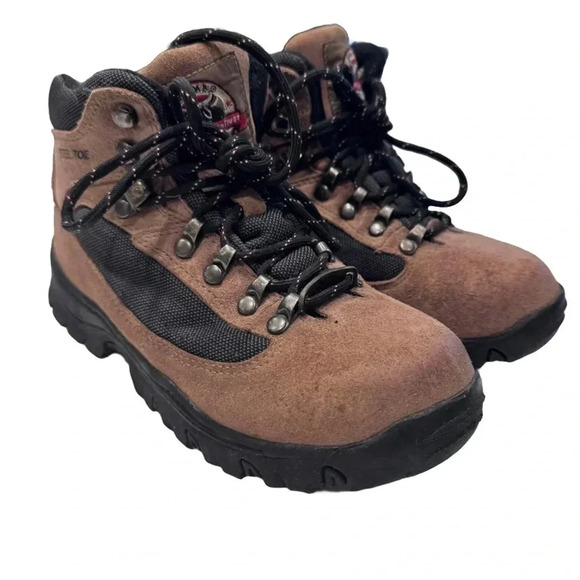 Brahma Steel Toe Safety Slip Resistant Women’s Sz. 7 1/2 Leather Work Boots - Picture 1 of 12